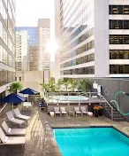 Outdoor pool and fitness center