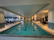 Indoor pool and hot tub