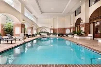 Indoor pool and gym on site