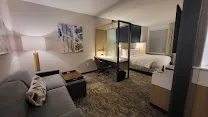 Spacious all-suite layout with walk-in closets