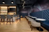 Chic eatery and bar on-site