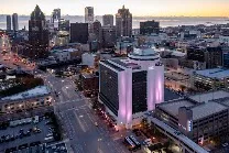 Downtown setting near Riverwalk and Lake Michigan