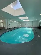 Indoor pool, fitness center, and sauna