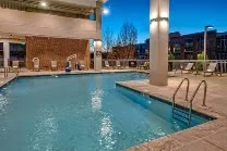 Outdoor pool for guest relaxation