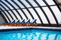 Indoor/outdoor pool area