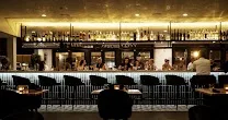 Stylish, vibrant setting with live music and DJs