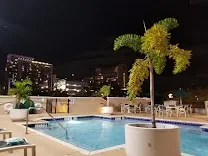 Outdoor pool for leisure and relaxation