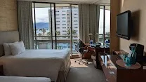 Varied stylish rooms and private bungalows