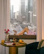 In-room yoga mats, hand weights, and massage balls
