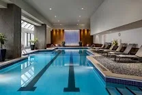 Indoor pool and separate saunas