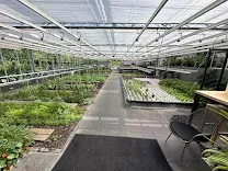 Garden conservatory with on-site organic gardens