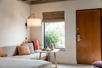 Tranquil, artsy design with local character