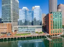 Waterfront setting with harbor views