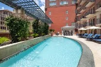 Outdoor pool with scenic surroundings