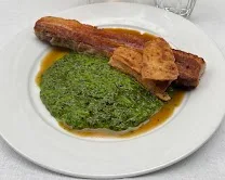 Seasonal, daily-changing modern European menu