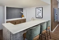 Upscale cocktail lounge with standout bar bites
