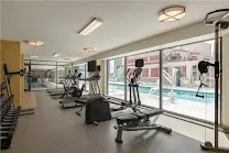 Well-equipped gym with ample equipment and weights