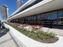 Outdoor seating available in a vibrant setting
