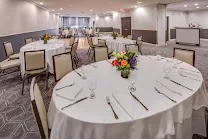 Indoor pool and on-site dining
