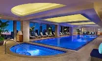 City-view rooftop pool and breakfast buffet