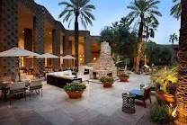 Chic restaurant with poolside bar