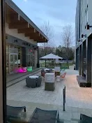 Lively lobby with live music and games