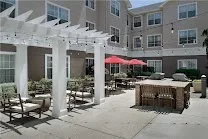 Outdoor pool and fitness room