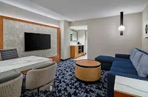 All-suite rooms with spacious layouts