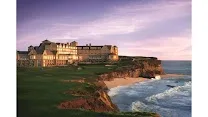 Dramatic ocean bluff setting with panoramic Pacific views