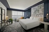 Modern, upscale hotel environment