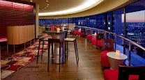 Revolving restaurant with steakhouse and bar