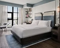 Stylish Art Deco and nautical-themed rooms