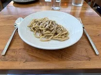 Handmade pasta crafted in view
