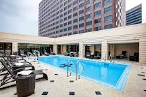 Outdoor pool for relaxation and events