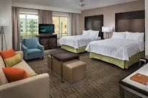Spacious suites with full kitchens