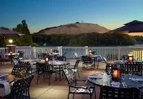 Lakeside setting inside Stone Mountain Park