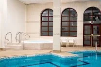 Indoor pool and sauna