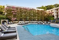 Outdoor pool for relaxation and breaks
