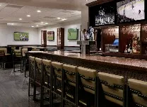 Multiple dining options including a sports bar
