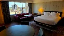 Modern, polished rooms with city views