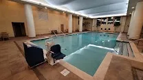 Two on-site pools for guest recreation
