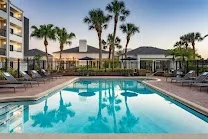 Secluded outdoor pool