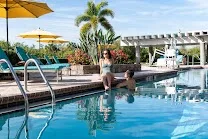 Two on-site pools for guest relaxation