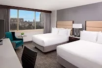 River and city vistas from select rooms and balconies
