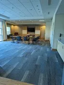 Conference room accommodating groups up to 27