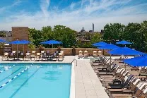 Seasonal rooftop outdoor pool