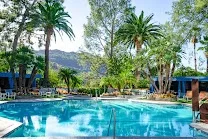 Outdoor pool with Hollywood views