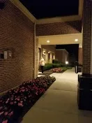 Updated lobby with new outdoor furniture and gym equipment