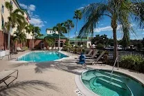 Pool and garden patio
