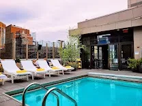 Rooftop restaurant, bar, and heated pool